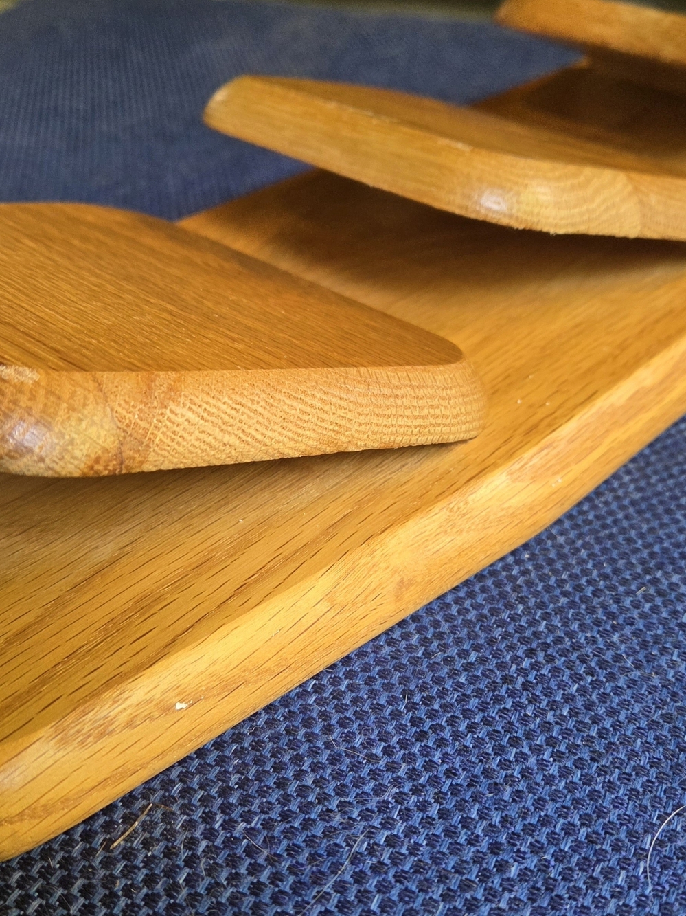 Vintage Wooden Mail Holder - Honey Oak Finish